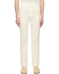 young n sang White Stripe Trousers