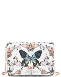 Ted Baker London Strisa Butterfly Print Clutch Ivory