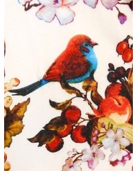 Blugirl Floral Fruit Print Viscose Blend Coat