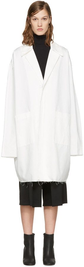 Off-White White Work Coat, $1,085 | SSENSE | Lookastic