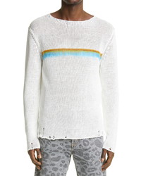 Saint Laurent Destroyed Stripe Sweater