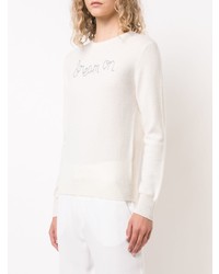 Lingua Franca Dream On Embroidered Sweater