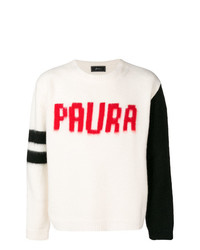 Paura Front Printed Sweater