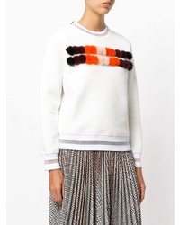Fendi Mink Fur Panel Sweater