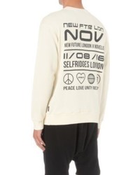 Novelist X New Future London Fam Print Cotton Jersey Sweatshirt