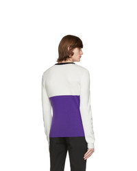 PACO RABANNE Off White And Purple Sunset Sweater
