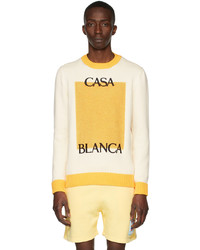 Casablanca Off White Yellow Sweater