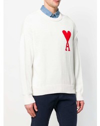 Oversized ami de coeur crewneck sweater best sale