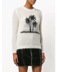 Saint Laurent Palm Tree Print Sweater