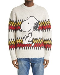 Alanui Peanuts Snoopy Plays Harmonica Jacquard Sweater