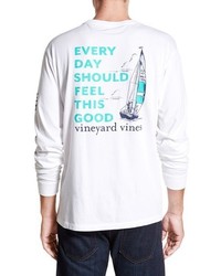 Vineyard Vines Sailing Long Sleeve Cotton Graphic T Shirt