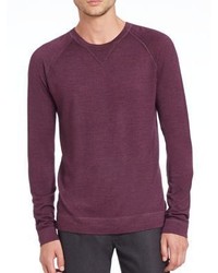 Vince Spray Print Crewneck Sweater