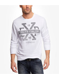 Express Tri Blend Graphic Sweatshirt Truth Valor