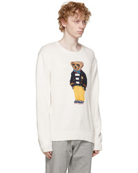 Polo Ralph Lauren White Bear Sweater