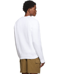 Noah White Cotton Sweater