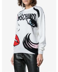 Moschino Wool Sweater With Face And Logo