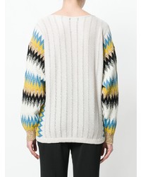 Roberto Collina Zigzag Sleeve Sweater