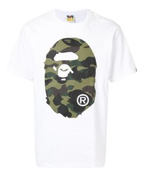 A Bathing Ape 1st Camo Logo Print Cotton T Shirt