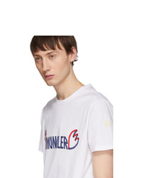 Moncler 2 1952 White Logo T Shirt