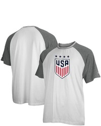 5TH AND OCEAN BY NEW ERA 5th Ocean By New Era Whitegray Uswnt Raglan T Shirt