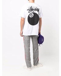 Stussy 8 Ball Logo Print T Shirt