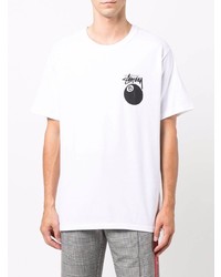 Stussy 8 Ball Logo Print T Shirt