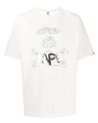 AAPE BY A BATHING APE Aape By A Bathing Ape Graphic Print Cotton T Shirt