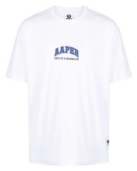 AAPE BY A BATHING APE Aape By A Bathing Ape Graphic Print Cotton T Shirt