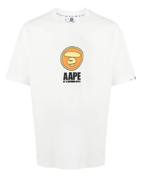 AAPE BY A BATHING APE Aape By A Bathing Ape Graphic Print Crew Neck T Shirt