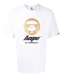 AAPE BY A BATHING APE Aape By A Bathing Ape Logo Print Cotton T Shirt