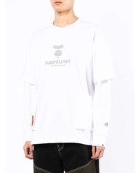 AAPE BY A BATHING APE Aape By A Bathing Ape Logo Print Layered T Shirt