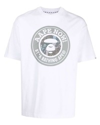 AAPE BY A BATHING APE Aape By A Bathing Ape Logo Print Short Sleeve T Shirt