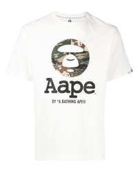 AAPE BY A BATHING APE Aape By A Bathing Ape Logo Print T Shirt