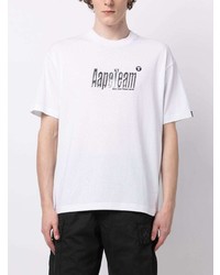 AAPE BY A BATHING APE Aape By A Bathing Ape Metallic Effect Logo Embossed T Shirt