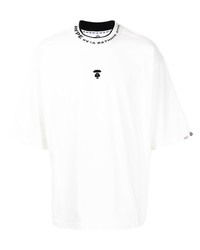 AAPE BY A BATHING APE Aape By A Bathing Ape Slogan Print Cotton T Shirt