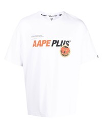 AAPE BY A BATHING APE Aape By A Bathing Ape Slogan Print T Shirt