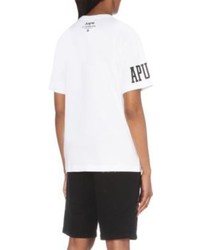Aape Crown Logo Print Cotton Jersey T Shirt