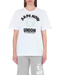 Aape Logo Print Cotton Jersey T Shirt