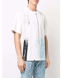 Feng Chen Wang Abstract Print Cotton T Shirt