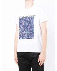 Emporio Armani Abstract Print Short Sleeve T Shirt