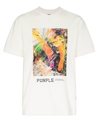 purple brand Abstract Print T Shirt