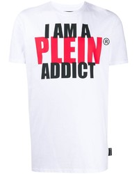 Philipp Plein Addict Round Neck T Shirt