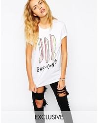 Adolescent Clothing Boyfriend T Shirt With B Con Print