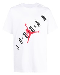 Nike Air Jordan Logo Print Cotton T Shirt