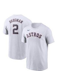 Nike Alex Bregman White Houston Astros Name Number T Shirt At Nordstrom