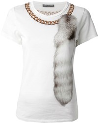 Alexander McQueen Fur Print T Shirt