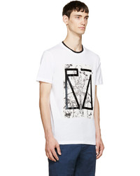 McQ Alexander Ueen White Beetle Print T Shirt