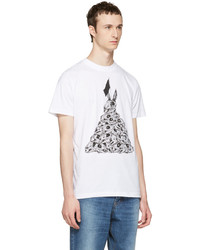 McQ Alexander Ueen White Bunny Flag T Shirt