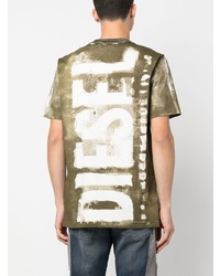 Diesel All Over Graphic Print T Shirt