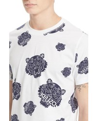 Kenzo All Over Tiger Head Graphic T Shirt